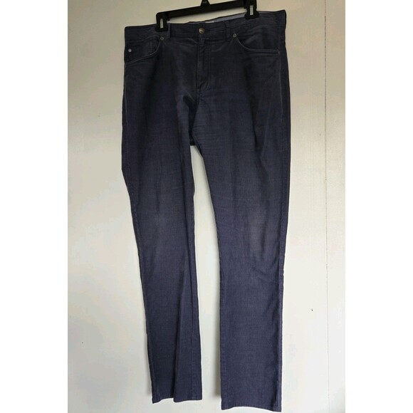 Peter Millar Pants Mens 36x32 Blue Haze Superior Soft Corduroy Five-Pocket Golf - Picture 1 of 11